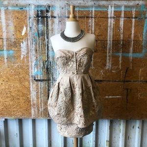 BHLDN Quillaree Filigree Cupcake Cocktail Dress